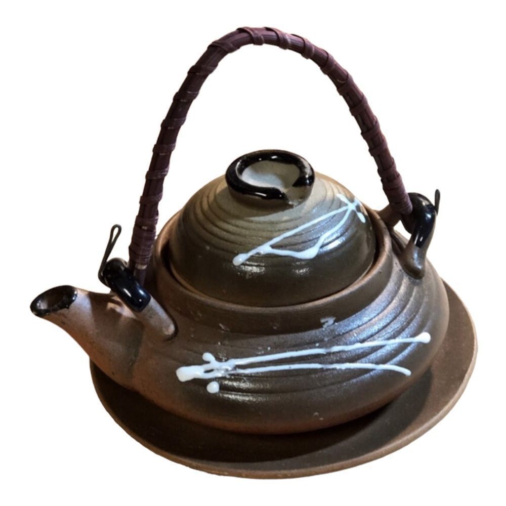Vintage Handmade Ceramic Japanese Teapot